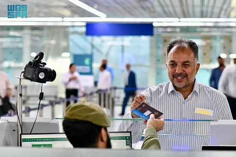The Passports Office at Prince Mohammed bin Abdulaziz International Airport efficiently completed entry procedures for arriving pilgrims.