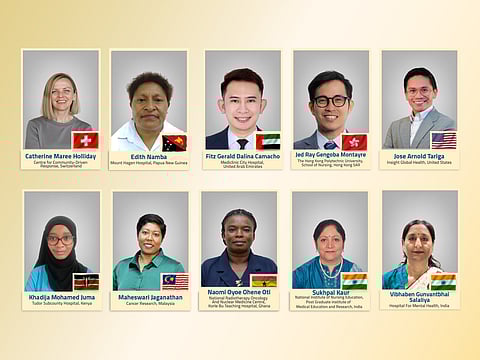 Top 10 finalist nurses for Aster Guardians Global Nursing Award 2025