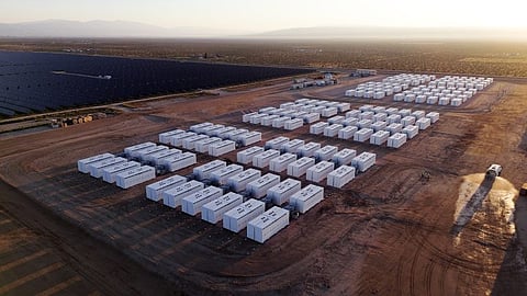A Megapack battery system installed in Australia. Tesla has installed several large-scale Megapack systems across the continent, each contributing significantly to the nation's renewable energy infrastructure.