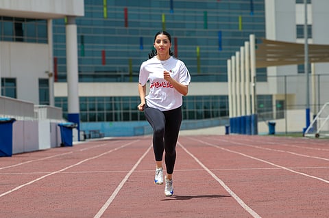 Emirati sprinter Maryam Al Farsi.