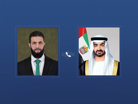 UAE President receives phone call from Syrian President