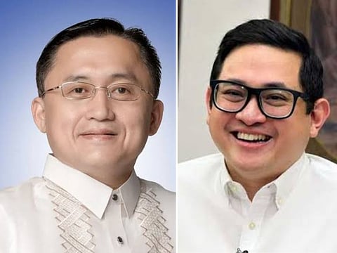 Re-electionist Senator Christopher "Bong" Go (left), long-time aide to former President Rodrigo Duterte, is on top of partial, unofficial count, while and former Senator Bam Aquino surged into second place.