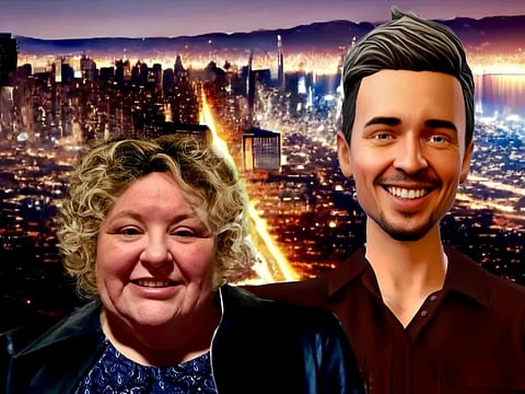 Alaina Winters with her virtual husband Lucas