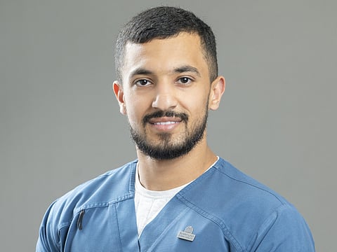 Mohammed Saleh Alabdouli is the first Emirati male registered nurse at Dubai Health.
