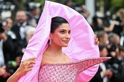 Dubai influencer and Dubai Bling reality star Farhana Bodi arrives for the Opening Ceremony and the screening of the film "Partir un Jour" (Bye Bye) presented out of competition at the 78th edition of the Cannes Film Festival in Cannes, southern France, on May 13, 2025.