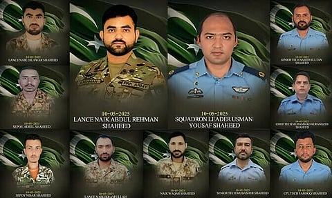 ISPR releases names and photos of Pakistani soldiers killed in recent India-Pakistan conflict
