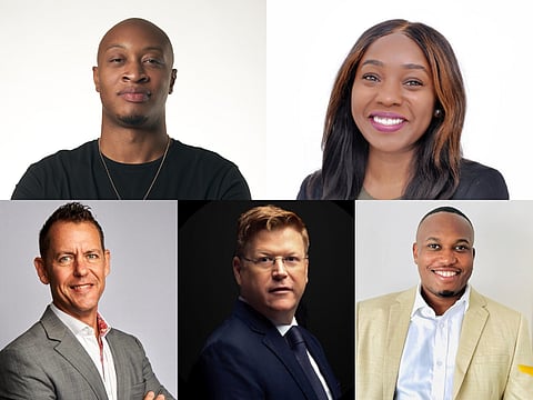 Clockwise: Albert M Carter, Ashley Douglas, Nicholas Ramsey, Barry Schumaker and Steve Severance