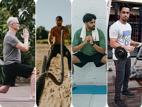 These four men may be at various fitness levels. A raft of studies shows that exercise and physical activity are great ways to feel better, control weight, combat diseases, improve mood, energy, and attention.