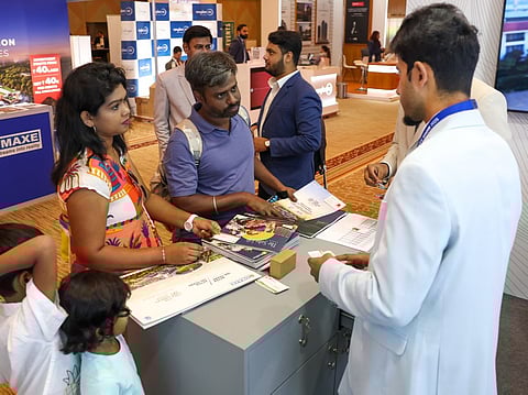 Visitors on the opening day of the UAE-India Property Show 2025.