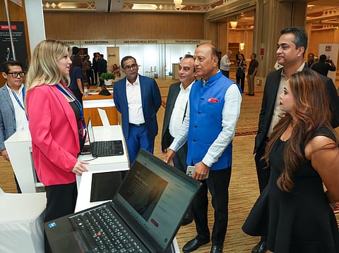 The UAE-India Property Show was inaugurated by Paras Shahdadpuri, Chairman of Nikai Group of Companies, alongside Vijay Vaghela, Interim CEO of Gulf News.