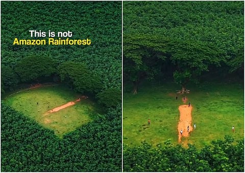 Hidden cricket field in Kerala mistaken for Amazon rainforest goes viral