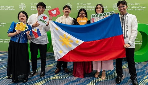 The "Pisay" team members: Evrald Keinth G. Villaflor, Chloe Marie L. Zampaga, Shawn Renfred Amper,
Jahara May A. Jarmin, Joefel Matthew G. Tugano, Juliene Nathalia S. Barcellano. The student-delegates represented the Philippines to the 2025 Open International Biology Olympiad (OIBO), from May 10 to 17, in Russia and brought honour to the country by bagging six medals.