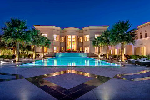 A five-bedroom palatial villa at the Emirates Hills in Dubai. The image is for illustrative purposes only