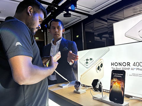 The Honor 400 launch event saw different interactive zones, where they could explore the new AI Creative Editor features in an engaging way.