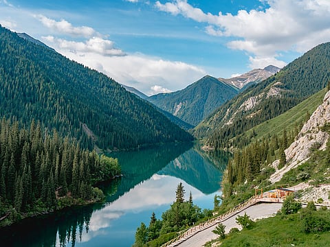 Kazakhstan is a popular destination among UAE expatriates due to its visa-on-arrival policy, affordable direct flights, and cooler climate, offering scenic nature spots perfect for hiking, exploring nature parks, and visiting lakes.