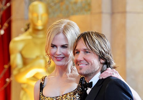 Actress Nicole Kidman and singer Keith Urban arrive at the Oscars at Hollywood & Highland Center on February 24, 2013 in Hollywood, California.