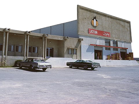 Jotun’s first factory in Rashidiya before moving to Al Quoz in 2004