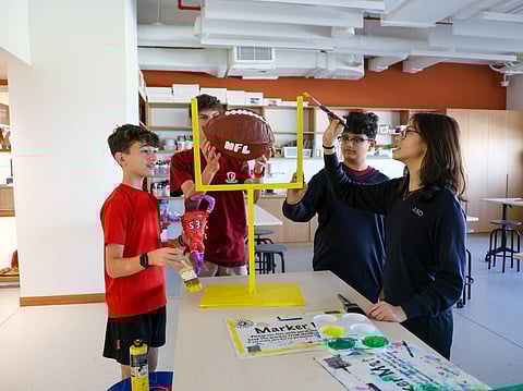 Students at the American School of Dubai.