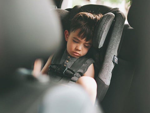 Motorists have been warned against leaving their children in the cars during extreme hot weather conditions in the UAE