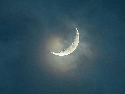Astronomical calculations indicate that the new moon will be visible using telescopes in parts of Central and Western Asia