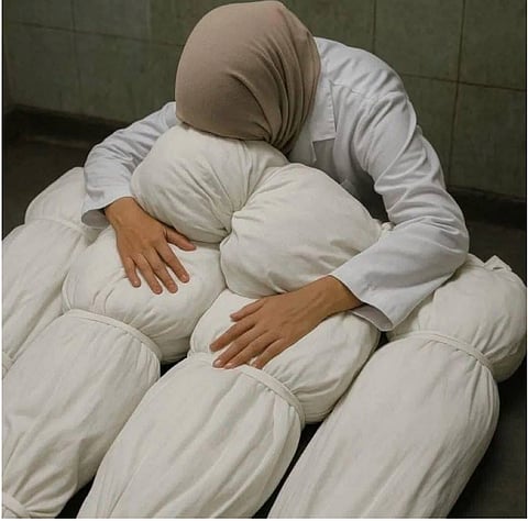 An Israeli airstrike had struck Dr. Al Najjar’s home in the Qizan Al Najjar neighborhood of Khan Younis, killing nine of her children.