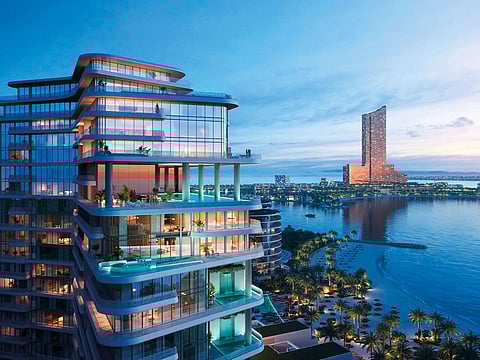 An artist’s rendition of W Residences Al Marjan Island