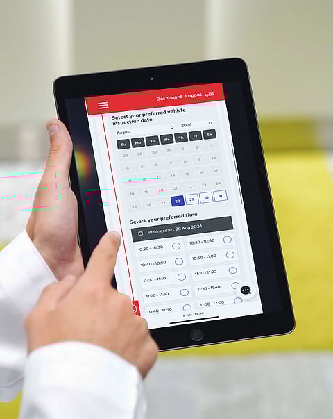 RTA has expanded vehicle inspection appointment booking service across all testing centres in Dubai