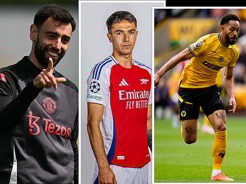 Bruno Fernandes (left), Martin Zubimendi (centre) and Matheus Cunha are the talking points in the transfer market for the new season.