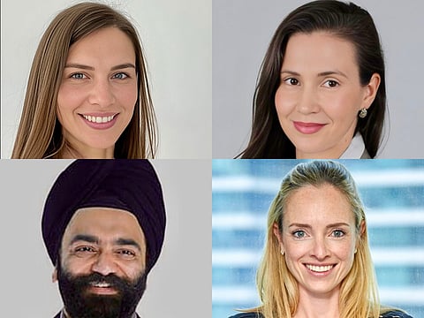 Clockwise: Samantha Bohnacker, Natalie Pietrobon, Amelia Haughey and Sanmeet Singh Kochhar