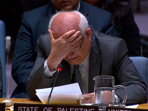 Palestinian Ambassador to the UN, Riyad Mansour, broke down in tears as he recounted the growing toll of Palestinian children killed by Israeli forces since March.