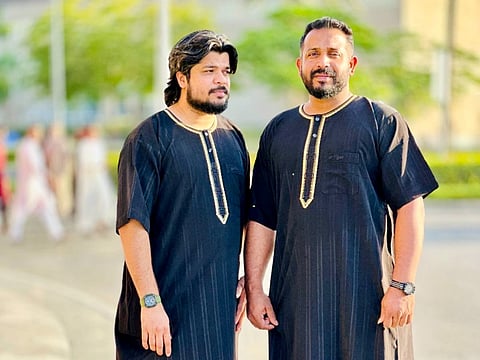 Mohammed Sadiq (left), who died on May 30 and Mohammed Rashid who died on April 25, during happier times.