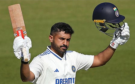 Karun Nair boosts case for Test team selection with double ton against England Lions.