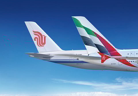 Under the MOU, Emirates and Air China will explore a reciprocal codeshare on select routes across each other’s networks.