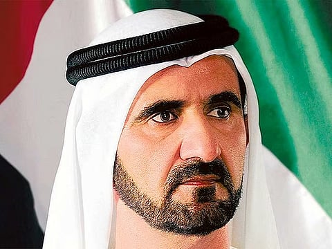 His Highness Sheikh Mohammed bin Rashid Al Maktoum, Vice President and Prime Minister of the UAE and Ruler of Dubai.