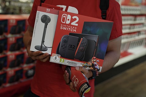 Nintendo Co Ltd. Switch 2 gaming console goes on sale in Europe.