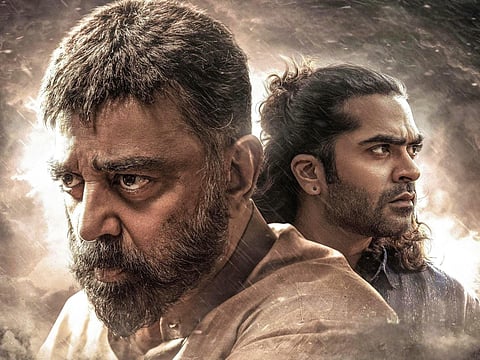 Kamal Haasan and Simbu in Thug Life, out in UAE cinemas now