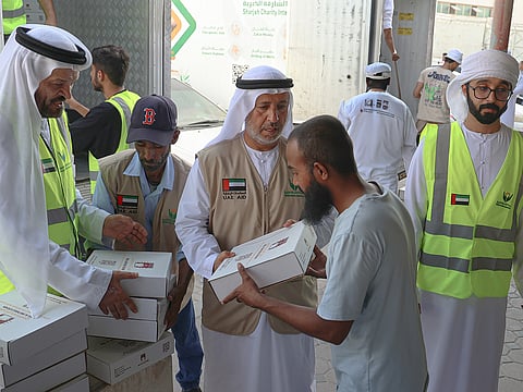 Staff and volunteers worked together under the guidance of the association’s local teams to carry out the distribution efficiently.