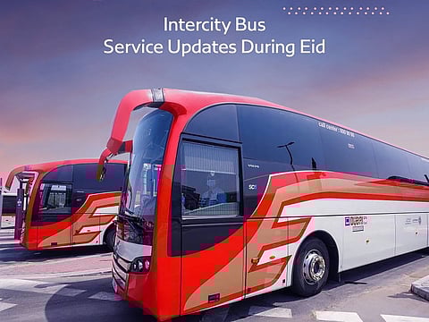 Eid Al Adha: Dubai's RTA announces temporary suspension of intercity bus route