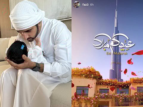 Sheikh Hamdan shares Eid Mubarak wishes with an adorable baby photo on Instagram