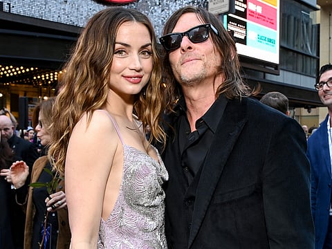 Ana de Armas and Norman Reedus attend the special screening of "Ballerina" at TCL Chinese Theatre on June 03, 2025 in Hollywood, California.