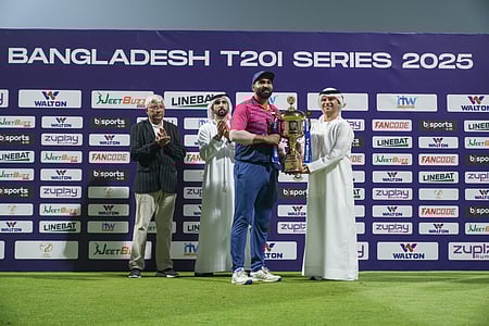 UAE skipper Waseem wins ICC Men’s Player of the Month award for May (Credit: UAE Cricket/X)