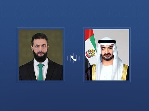 UAE President, Syria’s Ahmad Al Sharaa exchange Eid Al Adha wishes