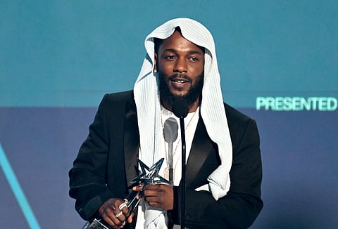 Kendrick Lamar accepts the Album of the Year award for "GNX" onstage during the 2025 BET Awards at Peacock Theater on June 09, 2025 in Los Angeles, California.