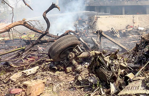 A senior police officer in Ahmedabad told ANI that the London-bound aircraft crashed into a doctors’ hostel.