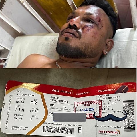 Caught on video: Man walks away from Air India crash wreckage