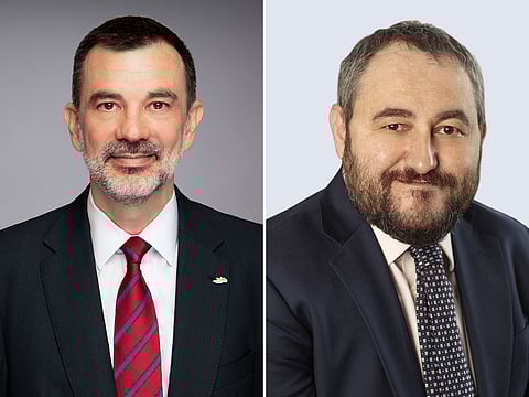 Fernando Morillo, Group Head of Retail Banking at Mashreq and Radu Topliceanu, Global Head of NEO at Mashreq.