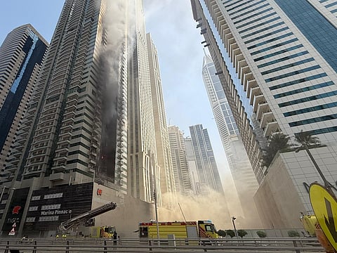 Fire breaks out in Dubai Marina building; successfully extinguished