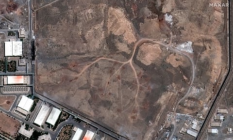 The Natanz enrichment facility, southeast of Tehran after airstrikes on June 15, 2025.