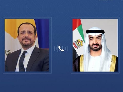UAE, Cyprus Presidents hold phone call to discuss bilateral relations