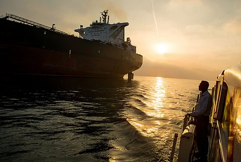An oil tanker. Israel launched attacks on several locations in Iran, including the Natanz nuclear site and Tabriz.